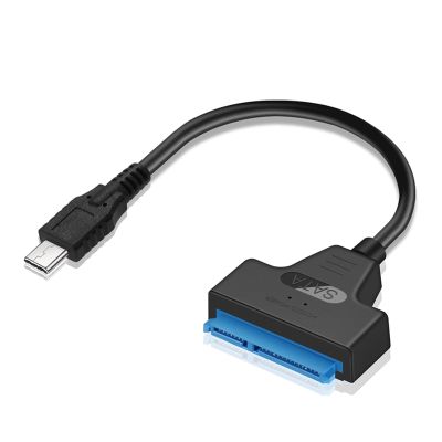 22 Pin USB SATA 2 5 Adapter Cables Hard Drive Disk Portable Converter Computer Connection Wire Household USB 3 0 (Color : Type C)