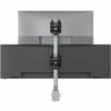 Atdec Desk Mount for Monitor, Display, Flat Panel Display, Curved Screen Display, Grommet, Clamp Mount, All-in-One Computer - Silver, Black - Landscape/Portrait view 2