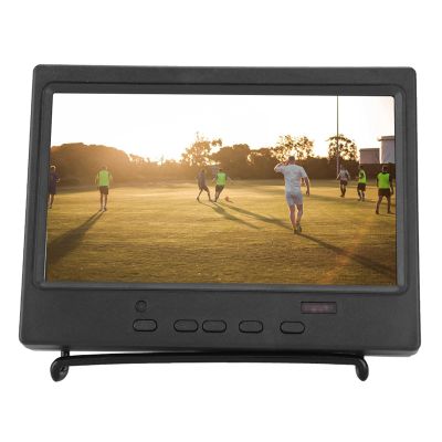 Sxhlseller 7 Inch 1024x600 HD Capacitive Touch Screen with AV Input, Second Monitor for Laptop Car CCTV (US Plug)