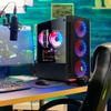 AQVIN Gaming Computer PC Desktop - Intel Core i7 Processor Up to 3.9Ghz, GeForce RTX 2060 6GB GDDR6, 32GB RAM Memory 1TB SSD Storage, RGB Keyboard and Mouse, HDMI, WiFi Ready, Windows 10 Pro -Black view 4