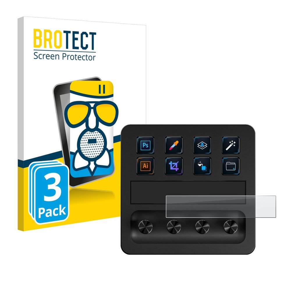 BROTECT Anti-Glare Glass Screen Protector Matte Compatible with Elgato Stream Deck + (3 Pack) - Anti-Scratch 9H Protection Film