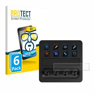 BROTECT 6-Pack Screen Protector Compatible with Elgato Stream Deck + - HD-Clear Protection Film