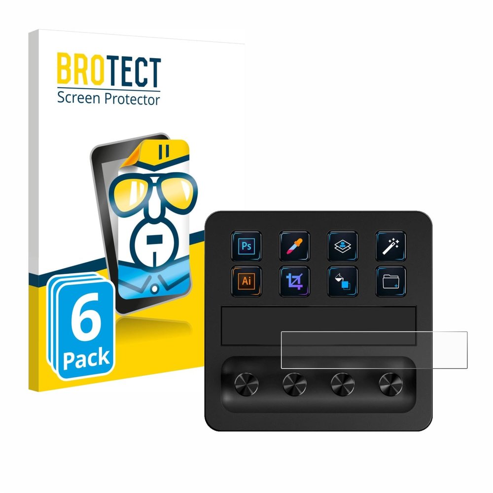 BROTECT 6-Pack Screen Protector Compatible with Elgato Stream Deck + - HD-Clear Protection Film