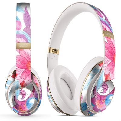 DesignSkinz - Compatible with Beats EP - Skin Decal Protective Scratch Resistant Vinyl Wrap - Watercolor Fantasy Flowers