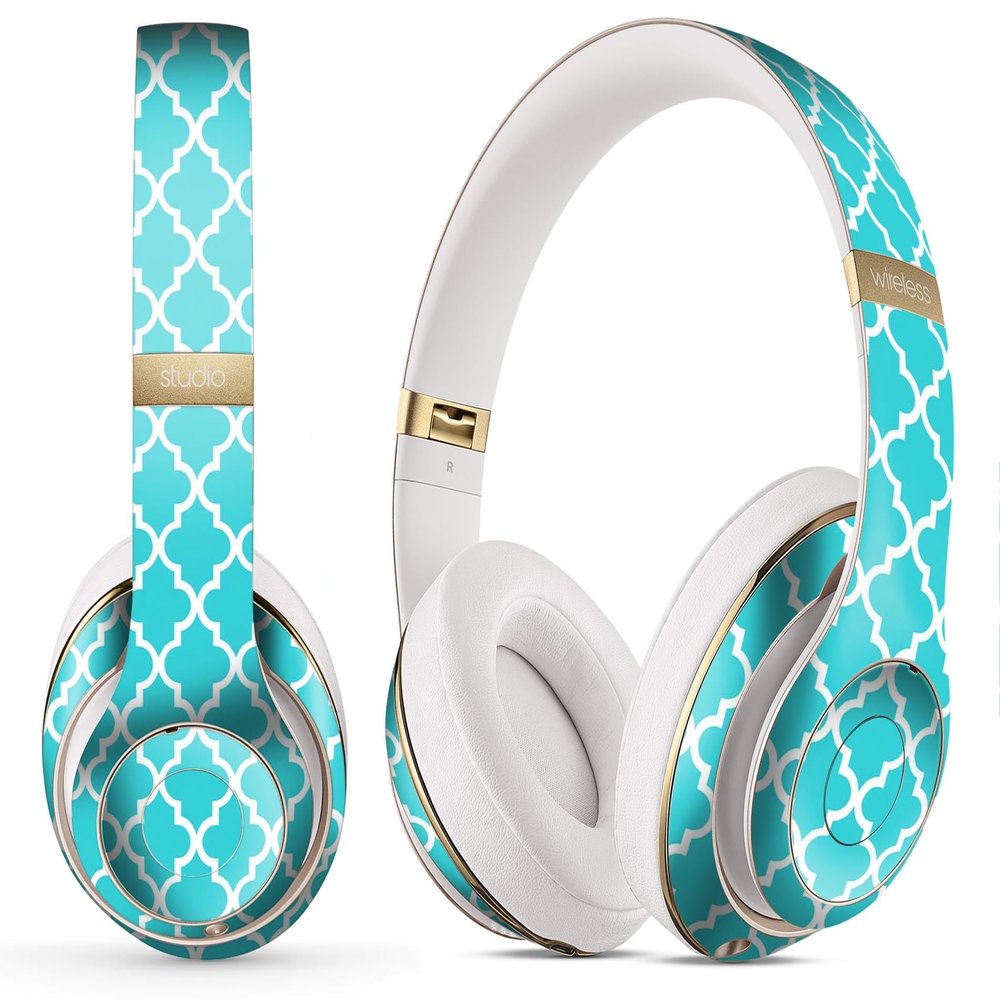 DesignSkinz - Compatible with Beats Pill 1.0/2.0 - Skin Decal Protective Scratch Resistant Vinyl Wrap - Morocan Teal Pattern