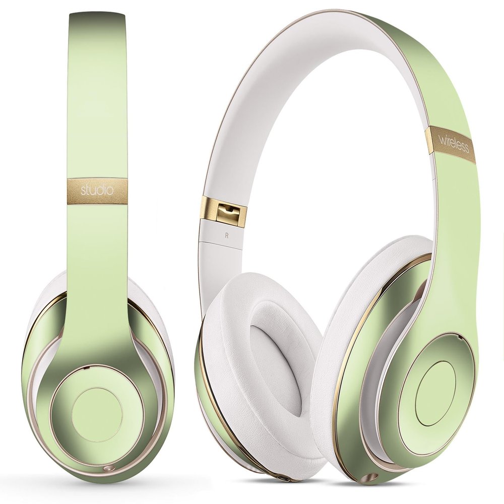 DesignSkinz - Compatible with Beats Studio (1st Gen) - Skin Decal Protective Scratch Resistant Vinyl Wrap - Baby Green Pastel Color