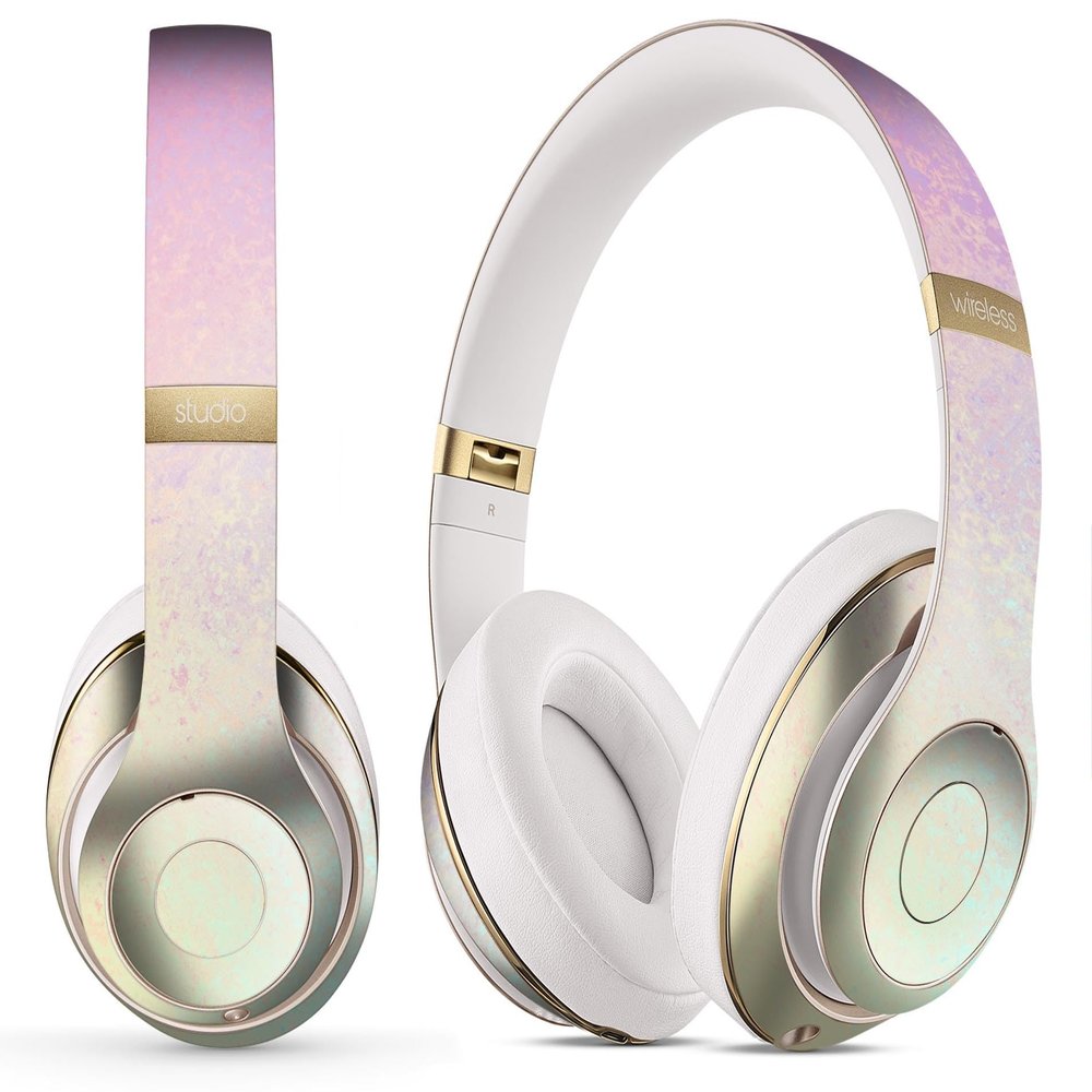 DesignSkinz - Compatible with Powerbeats Pro - Skin Decal Protective Scratch Resistant Vinyl Wrap - Holographic Pastel V1