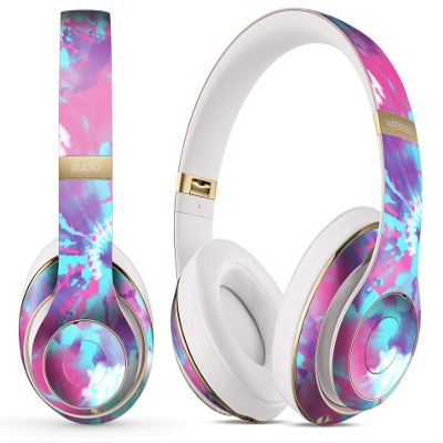 DesignSkinz - Compatible with Powerbeats Pro - Skin Decal Protective Scratch Resistant Vinyl Wrap - Spiral Tie Dye V5