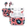 DesignSkinz - Compatible with AirPods 3 - Skin Decal Protective Scratch Resistant Vinyl Wrap - Leopard Coral and Teal V23 view 1