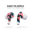 DesignSkinz - Compatible with AirPods 3 - Skin Decal Protective Scratch Resistant Vinyl Wrap - Leopard Coral and Teal V23 view 2