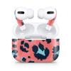 DesignSkinz - Compatible with AirPods 3 - Skin Decal Protective Scratch Resistant Vinyl Wrap - Leopard Coral and Teal V23 view 4
