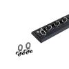 PQPQLI Ultra-Thin Ceiling Curtain Track, Hidden Curtain Rails, Room Divider Curtain Rods, Comes with Track,Rollers,Installation Hardware, for Bedroom, Living Room,Kitchen(Black,1.5m/4.9ft) view 1
