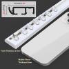PQPQLI Ultra-Thin Ceiling Curtain Track, Hidden Curtain Rails, Room Divider Curtain Rods, Comes with Track,Rollers,Installation Hardware, for Bedroom, Living Room,Kitchen(Black,1.5m/4.9ft) view 2