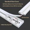 PQPQLI Ultra-Thin Ceiling Curtain Track, Hidden Curtain Rails, Room Divider Curtain Rods, Comes with Track,Rollers,Installation Hardware, for Bedroom, Living Room,Kitchen(Black,1.5m/4.9ft) view 3