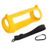 ZEZEFUFU Portable Yellow Silicone Case Cover Travel Carrying Protector Cover for JBL Charge 5 Bluetooth Speaker view 1