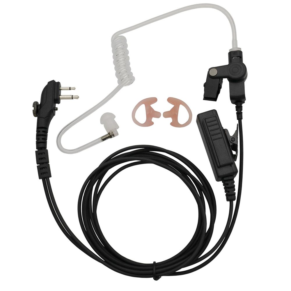 GoodQbuy PD562 Earpiece MIC is Compatible with HYT Hytera Radio BD502 BD502i BD552i PD402i PD482i PD502 PD562 TC500S TC508 TC1600 Power446 2 Way Radio Walkie Talkies