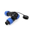 ZBLZGP SD13 3 Pin Pair Electrical Connector,Circular Waterproof Cable Power Wire LED Light Connector,SD13 5A 3pin Panel Connector Plug Socket view 3