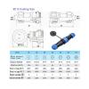 ZBLZGP SD13 3 Pin Pair Electrical Connector,Circular Waterproof Cable Power Wire LED Light Connector,SD13 5A 3pin Panel Connector Plug Socket view 4
