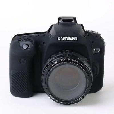 CLKSUMFE 90D Case,Professional Silicone Rubber Camera Case Cover Detachable Antiscratch Shockproof Full Body Protective case for Canon EOS 90D