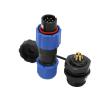 ZBLZGP SD13 7 Pin Wire Cable Connector,IP68 Waterproof Aviation Electrical Male Female Round Plug Socket,Back Nut-7Pin Panel Mount Led Connector view 3