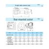 ZBLZGP SD13 7 Pin Wire Cable Connector,IP68 Waterproof Aviation Electrical Male Female Round Plug Socket,Back Nut-7Pin Panel Mount Led Connector view 4