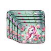 10 Inch Laptop Case Computer Sleeve Shockproof Water-Resistant Notebook Case Bag for Business Travel and Daily Use Pink Unicorn Prints view 2