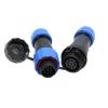ZBLZGP SD16 9Pin Waterproof Aviation Connector Male Female Plug Socket Circular Electrical Power 5A 250V Quick Disconnect Connector for Outdoor Industrial LED Device view 2