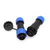 ZBLZGP SD16 2 Pin 16mm Waterproof Cable Connector Plug Socket IP68 Panel Mount Male Plug Female Socket Wire Cable Connector Docking Aviation 10A 14AWG view 2