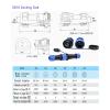 ZBLZGP SD16 2 Pin 16mm Waterproof Cable Connector Plug Socket IP68 Panel Mount Male Plug Female Socket Wire Cable Connector Docking Aviation 10A 14AWG view 4