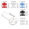 MECCANIXITY 10pcs Port Blocker Locking RJ45 Port/Dust PC Blocker with Coded view 2