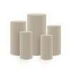Khaki Stretchable Spandex Pillar Covers for Metal Cylinder Pedestal Stands,5 pcs/Set,Display Box Stand Covers,Wedding Birthday Bridal Shower Prom Party Props.HP-1896 view 1