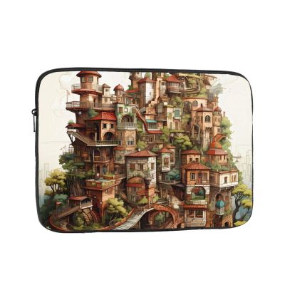 13 Inch Laptop Case Computer Sleeve Shockproof Water-Resistant Notebook Case Bag for Business Travel and Daily Use Dream Castle Prints
