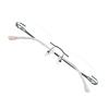 VisionGlobal Pure Titanium Frame for men/women Blue Light Blocking,Hand-set Diamond Fashion Glasses (Pink Clear, No Magnification) view 1