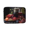 10 Inch Laptop Case Computer Sleeve Shockproof Water-Resistant Notebook Case Bag for Business Travel and Daily Use Grapes and Wine Prints view 1