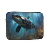 13 Inch Laptop Case Computer Sleeve Shockproof Water-Resistant Notebook Case Bag for Business Travel and Daily Use Huge Killer Whales Prints view 1