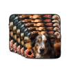 17 Inch Laptop Case Computer Sleeve Shockproof Water-Resistant Notebook Case Bag for Business Travel and Daily Use Cute Dog with Flowers Prints view 2