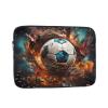 17 Inch Laptop Case Computer Sleeve Shockproof Water-Resistant Notebook Case Bag for Business Travel and Daily Use Firecracker Soccer Prints
