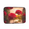 12 Inch Laptop Case Computer Sleeve Shockproof Water-Resistant Notebook Case Bag for Business Travel and Daily Use Red Roses by The River Prints view 1