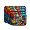 10 Inch Laptop Case Computer Sleeve Shockproof Water-Resistant Notebook Case Bag for Business Travel and Daily Use Multicolored Stripes Prints view 2