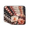 15 Inch Laptop Case Computer Sleeve Shockproof Water-Resistant Notebook Case Bag for Business Travel and Daily Use Bright White Peonies Prints view 2