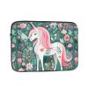 12 Inch Laptop Case Computer Sleeve Shockproof Water-Resistant Notebook Case Bag for Business Travel and Daily Use Unicorn with Pink Hair Prints view 1