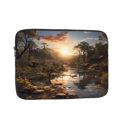17 Inch Laptop Case Computer Sleeve Shockproof Water-Resistant Notebook Case Bag for Business Travel and Daily Use Australian Scenery Prints