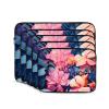 10 Inch Laptop Case Computer Sleeve Shockproof Water-Resistant Notebook Case Bag for Business Travel and Daily Use Colorful Tropical Plant Leaves Prints view 2