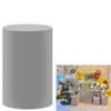 Grey Stretchable Spandex Pillar Covers for Metal Cylinder Pedestal Stands,5 pcs/Set,Display Box Stand Covers,Wedding Birthday Bridal Shower Prom Party Props.HP-1907 view 2