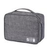 UKCOCO Flash Drive Case Cable Carrying Case Electronics Organizer Bag Travel Pouch for Small Electronics Portable Storage (grey) view 1