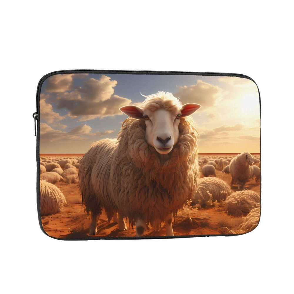 13 Inch Laptop Case Computer Sleeve Shockproof Water-Resistant Notebook Case Bag for Business Travel and Daily Use Australian Sheep Prints
