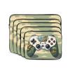 12 Inch Laptop Case Computer Sleeve Shockproof Water-Resistant Notebook Case Bag for Business Travel and Daily Use Green Grass Gamepad Prints view 2