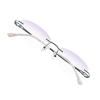 VisionGlobal Pure Titanium Frame for men/women Blue Light Blocking,Hand-set Diamond Fashion Glasses (Pink Purple, No Magnification) view 1