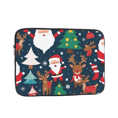 15 Inch Laptop Case Computer Sleeve Shockproof Water-Resistant Notebook Case Bag for Business Travel and Daily Use Winter Christmas Tree Prints