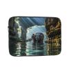 15 Inch Laptop Case Computer Sleeve Shockproof Water-Resistant Notebook Case Bag for Business Travel and Daily Use Asian Elephant in The Water Prints view 1